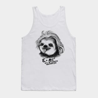 Sloth Einstein Tank Top